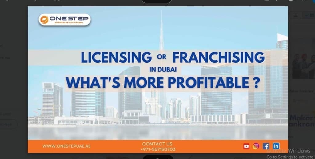 licensing and franchising business in dubai